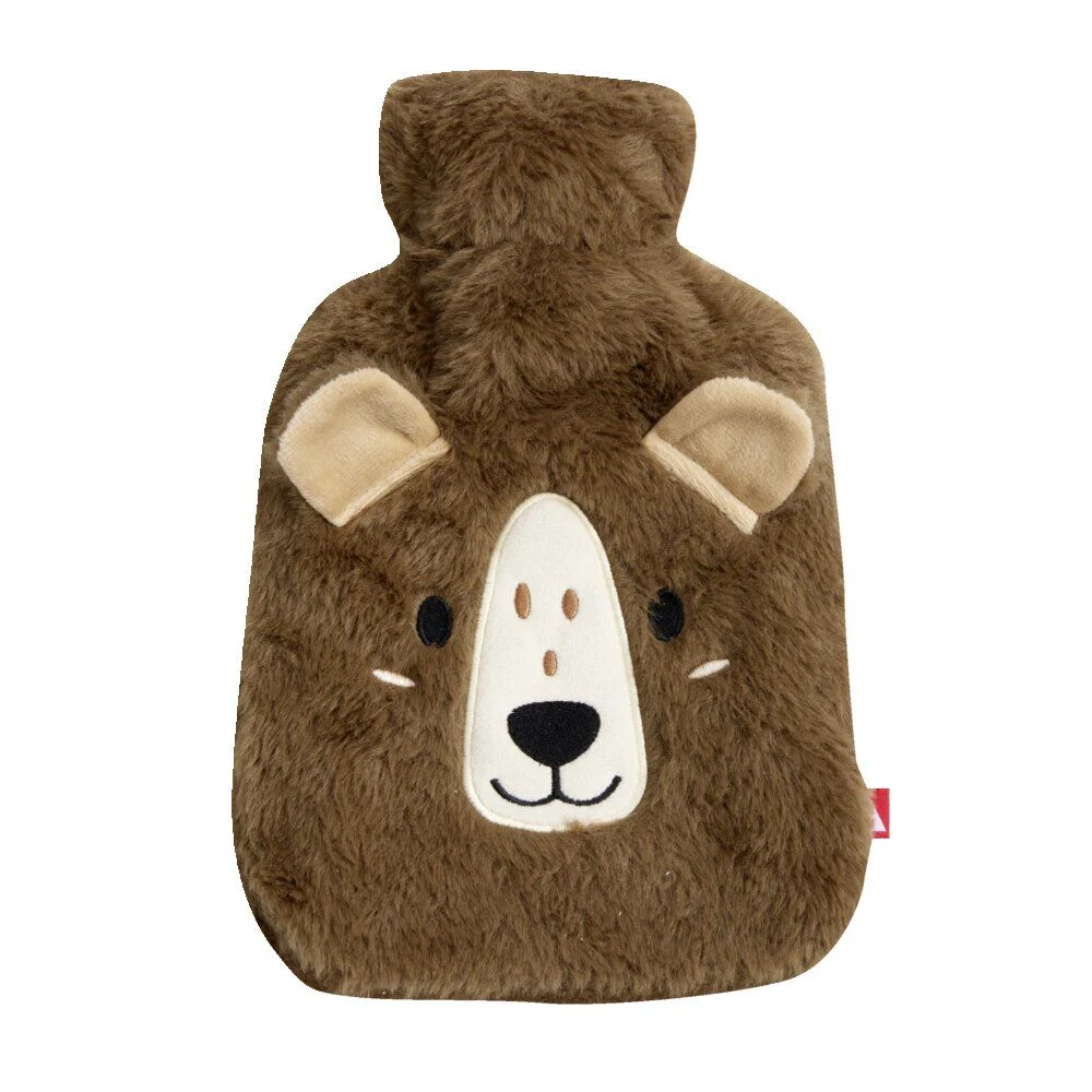 Bouillotte avec housse design animal ours ou lapin 800ml