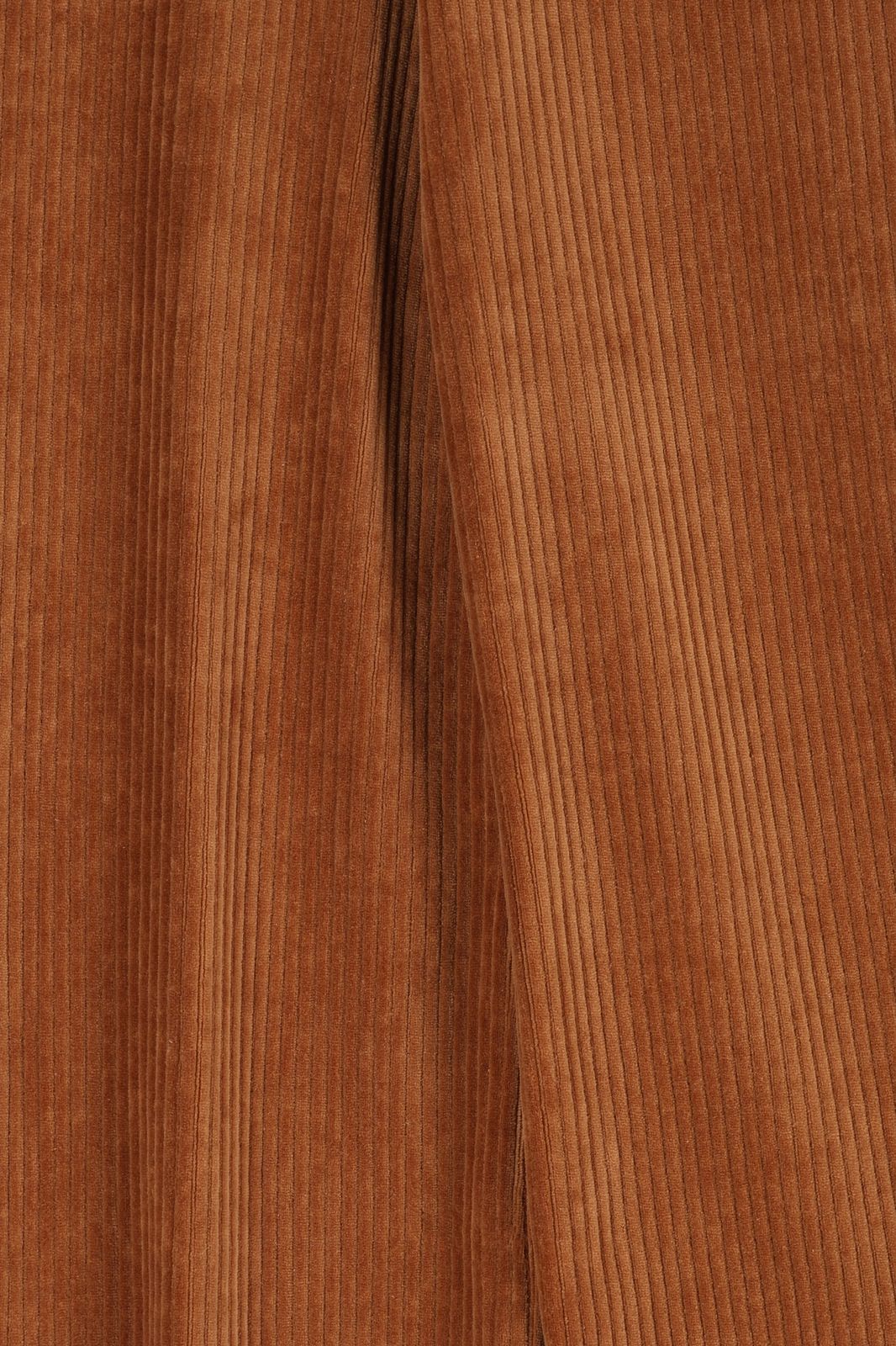 Bruine rib straight leg