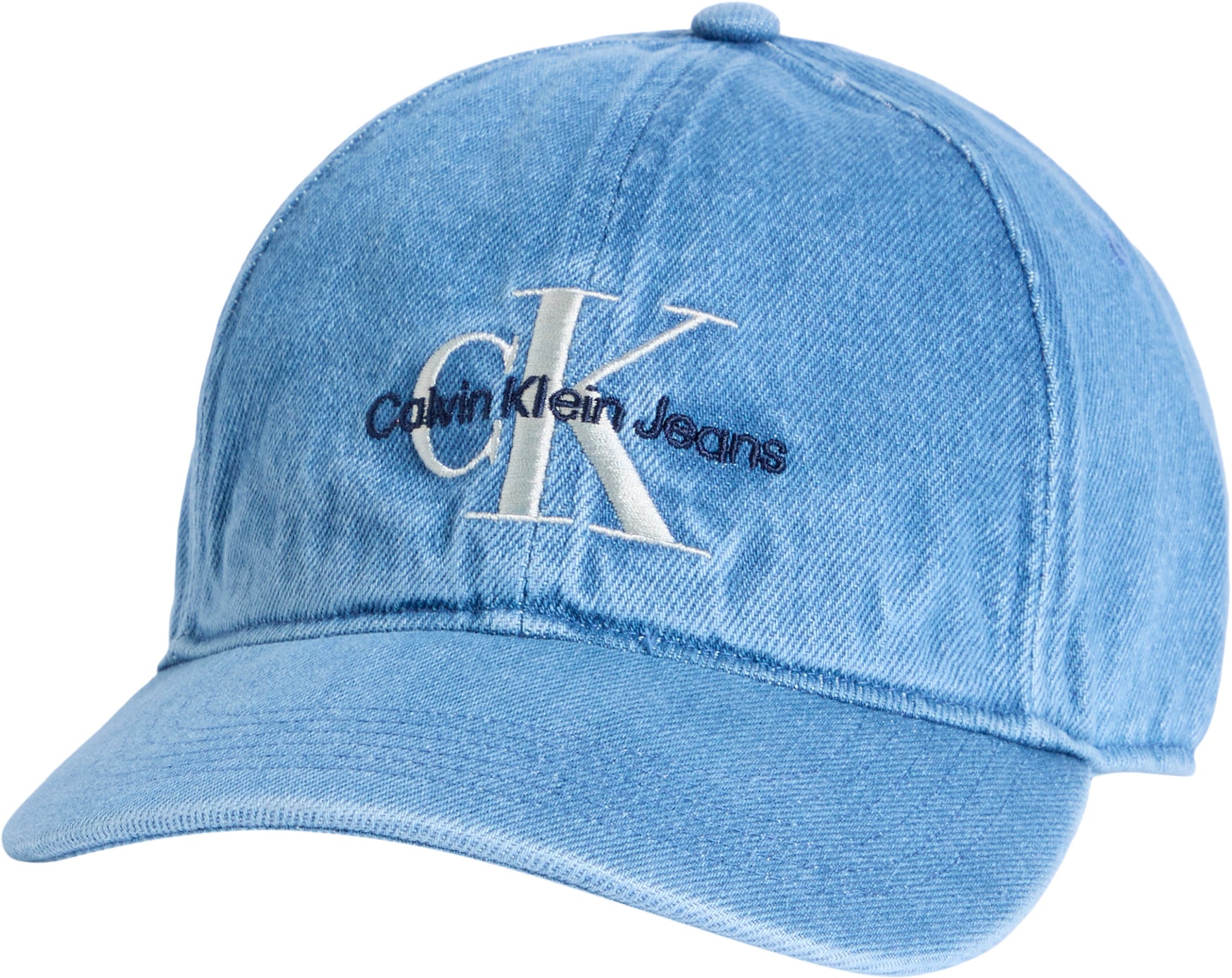 Calvin Klein Jeans Baseball Cap »6 PANEL MONO LOGO BB CAP« in gewaschener Optik