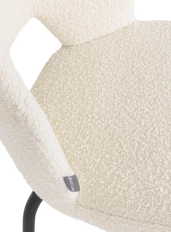 Eetkamerstoel Bo naturel bouclé