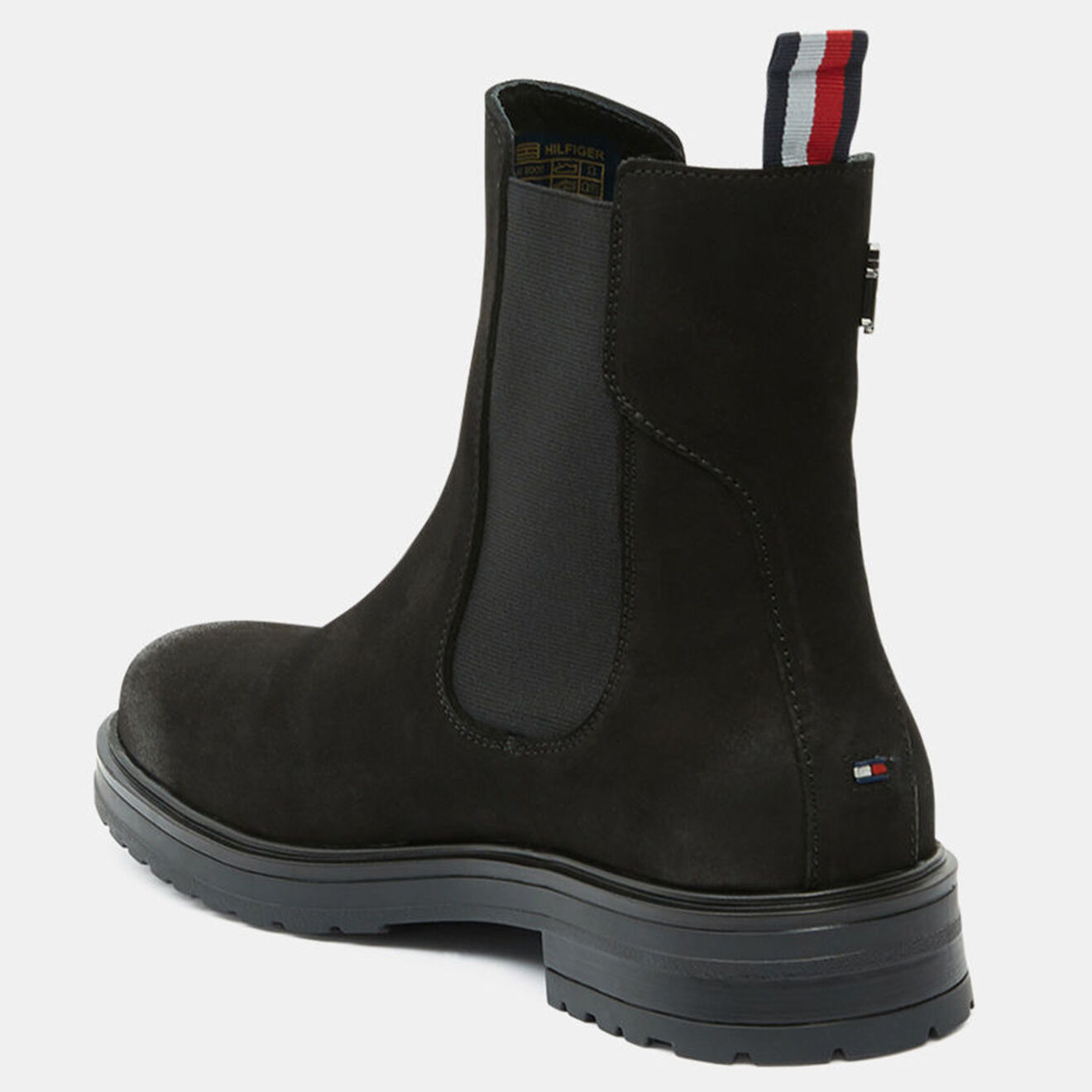 Tommy Hilfiger Chelsea boots en Velours de Cuir Stud noires