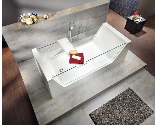 OTTOFOND Vision bad 81 x 181 cm glanzend wit 703701