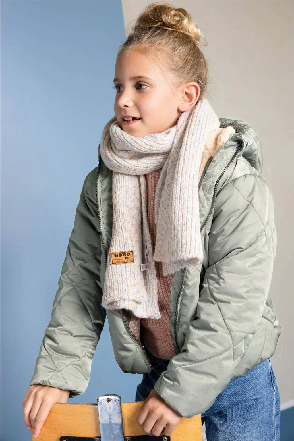 NONO muts + sjaal beige