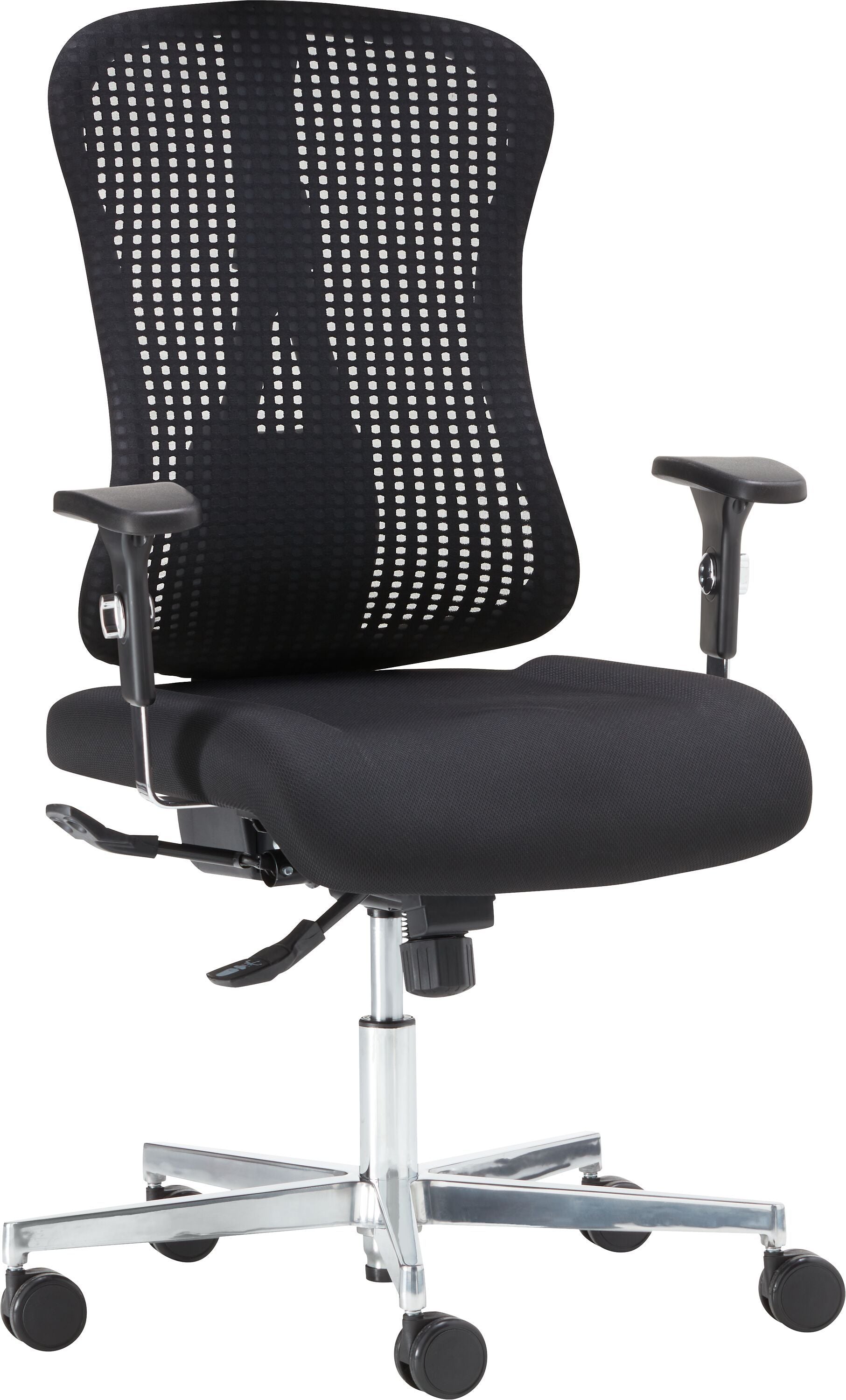 CLEVER Bürostuhl - Schwarz / B: 68.0 cm x T: 68.0 cm x H: 98.0 cm