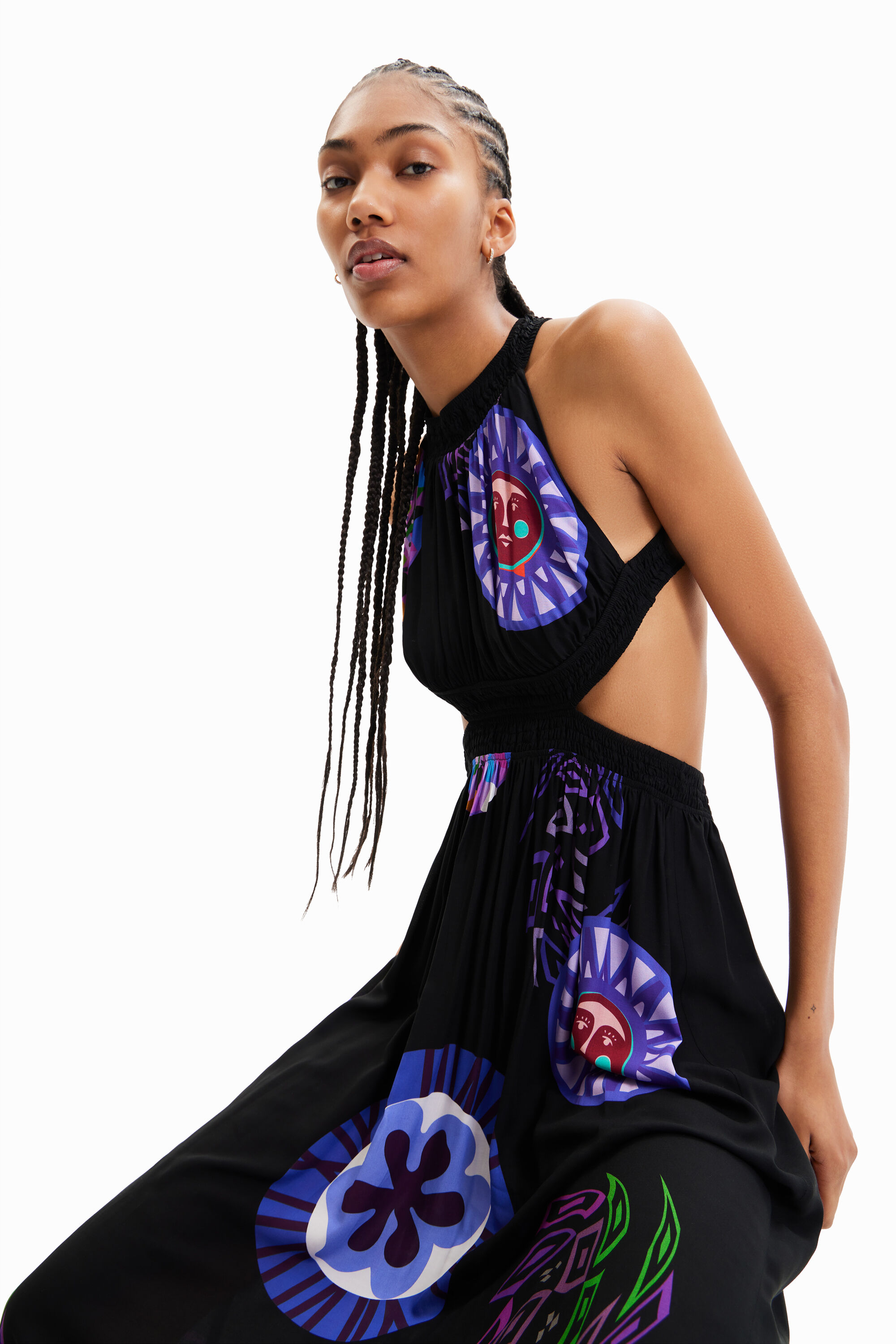 Robe midi découpes M. Christian Lacroix
