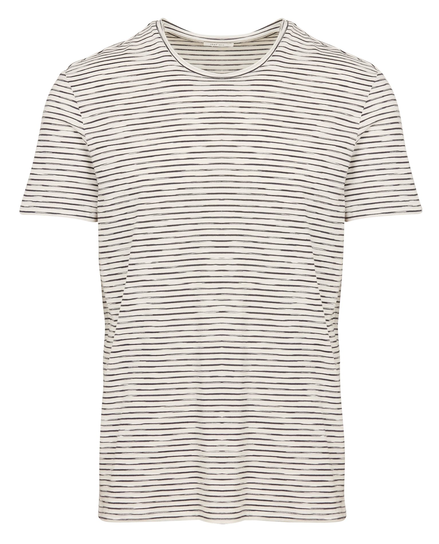 Tee-shirt droit marinière| Blanc