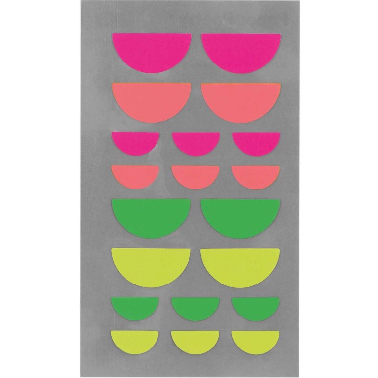 Sticker Paper Poetry Halbkreise