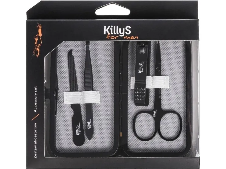 KILLYS_SET For Men Accessory Set nail scissors   nail clippers   nail file   nail tweezers