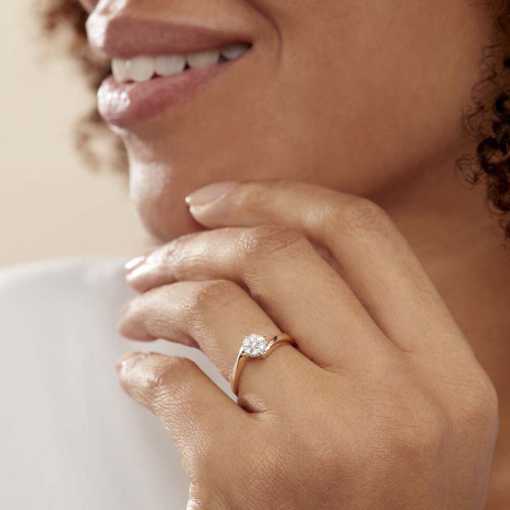 Bague Solitaire Lysia Or Jaune Diamant