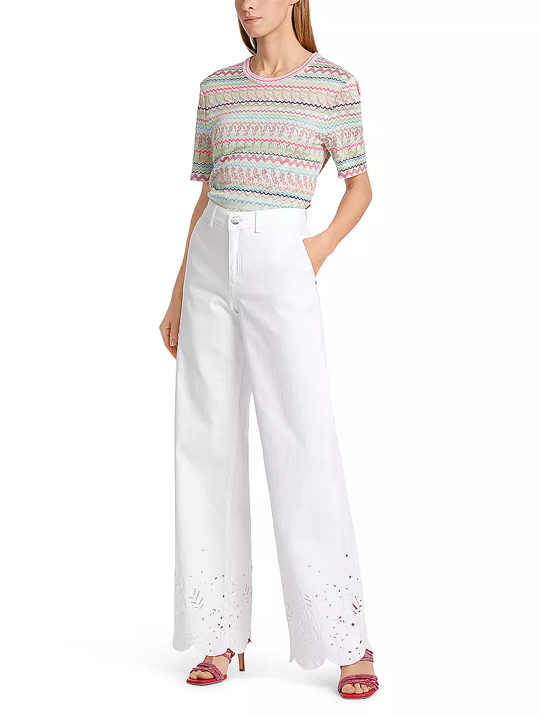 MARC CAIN Jeans WARRI Wide Fit weiss