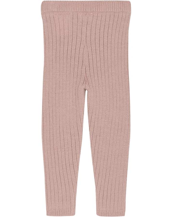 Woll-Strickleggings LUI in shade rose
