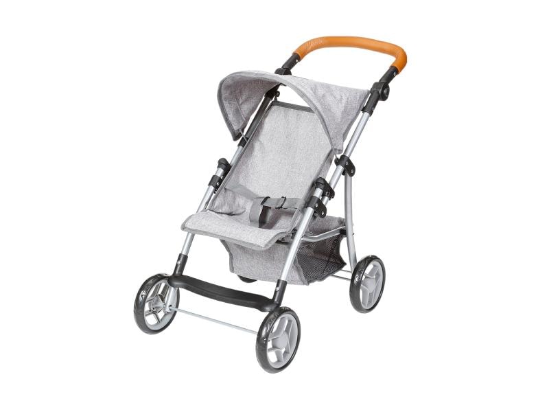 Knorrtoys Puppenbuggy Liba Stone Grey Puppenwagen mit Sonnendach