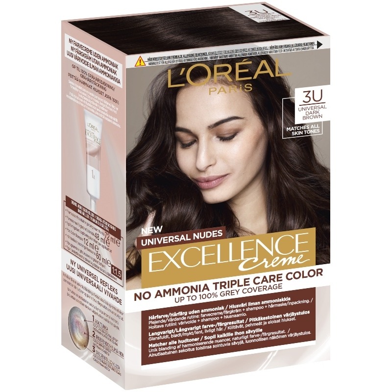 L'Oréal Paris Excellence Universal Nudes 192 ml - 3U Dark Brown