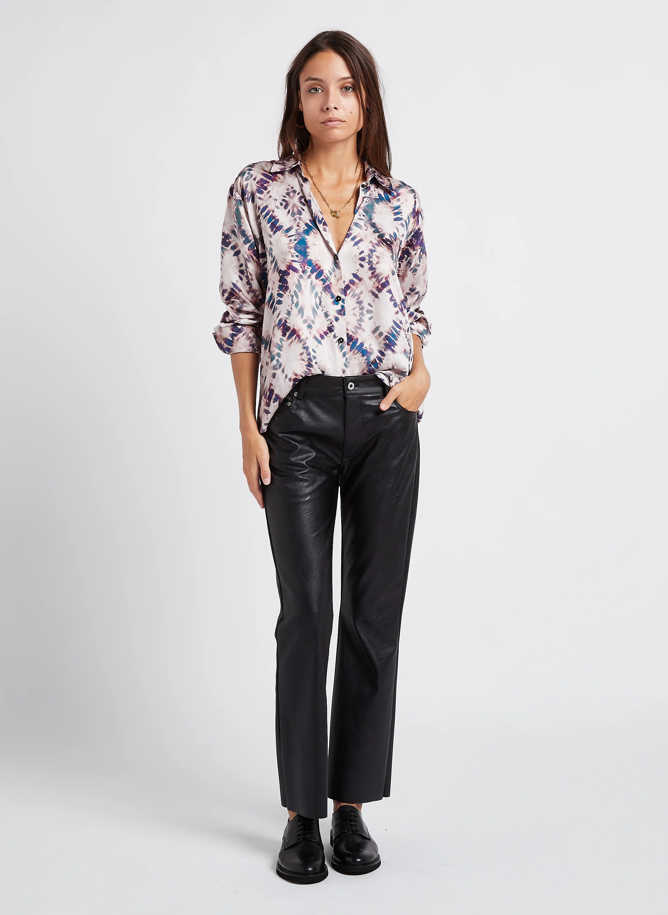 Pantalon flare taille normale | Noir