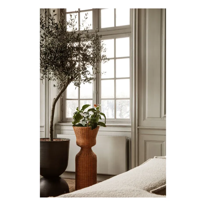 Ferm Living Porte-plante Agnes en rotin
