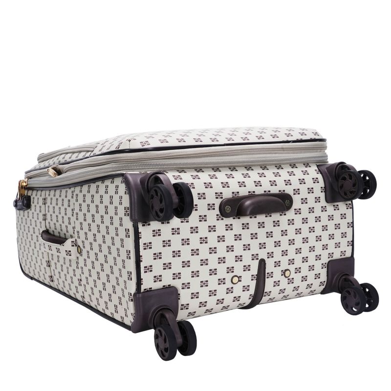Lot de 3 valises + 1 vanity souples 39204 34, 55, 68 et 79 cm Marron
