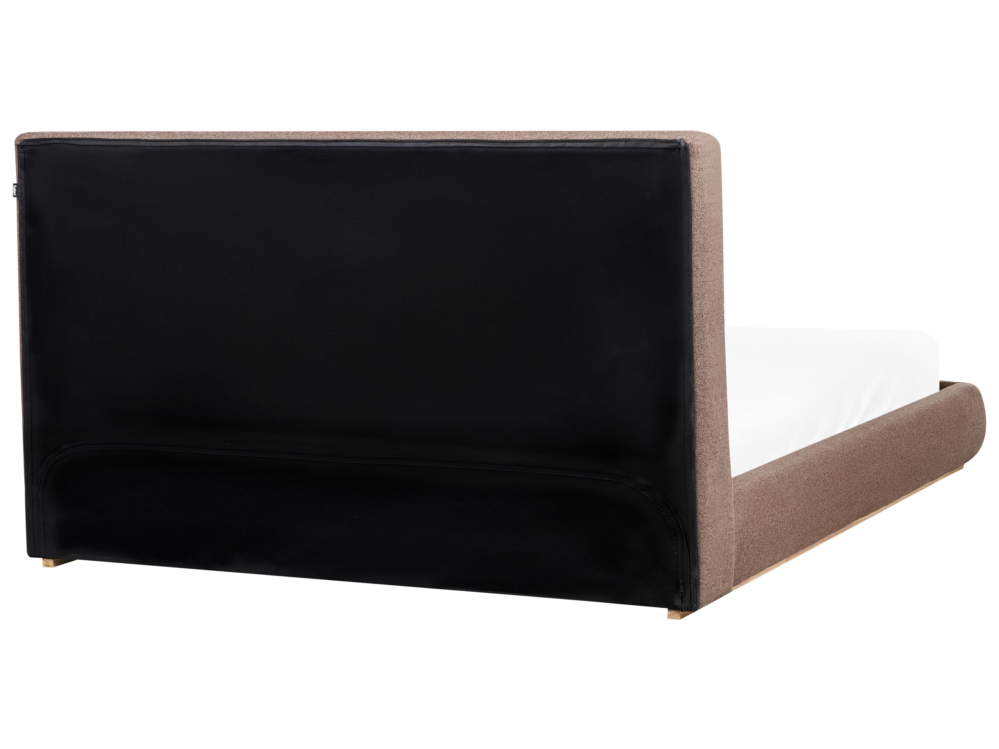 Bed met opbergruimte Stof CAMPAGNE 180 x 200 cm Donkerbruin