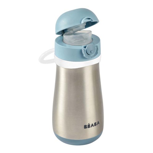 Gourde inox 350 ml + anse - Windy Blue - BEABA