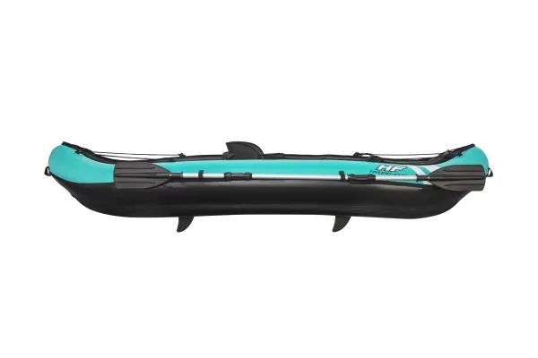 Bestway 65118 - Oppustelig kajak - 1 person(er) - 100 kg bæreevne, ISO 6185, Sort / Turkis, Nylon, Polyvinylchlorid (PVC)