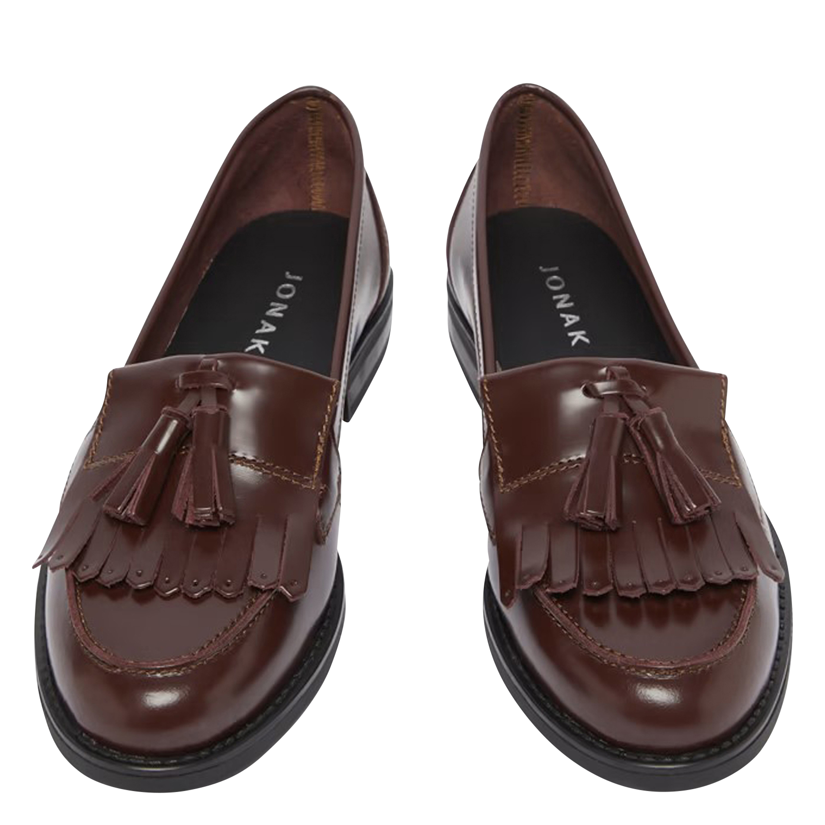 NELLE - Mocassins en cuir | Rouge