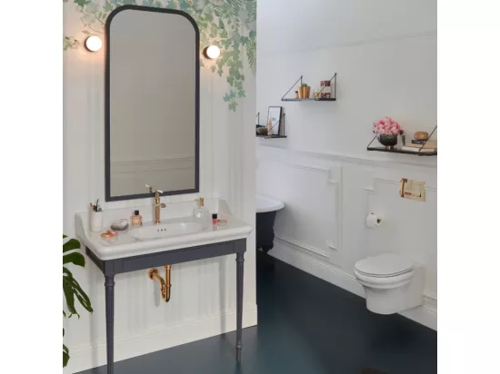 Pack WC suspendu sans bride à économie d'eau JACOB DELAFON Cléo 1889 + abattant + bâti-support + plaque ronde blanche