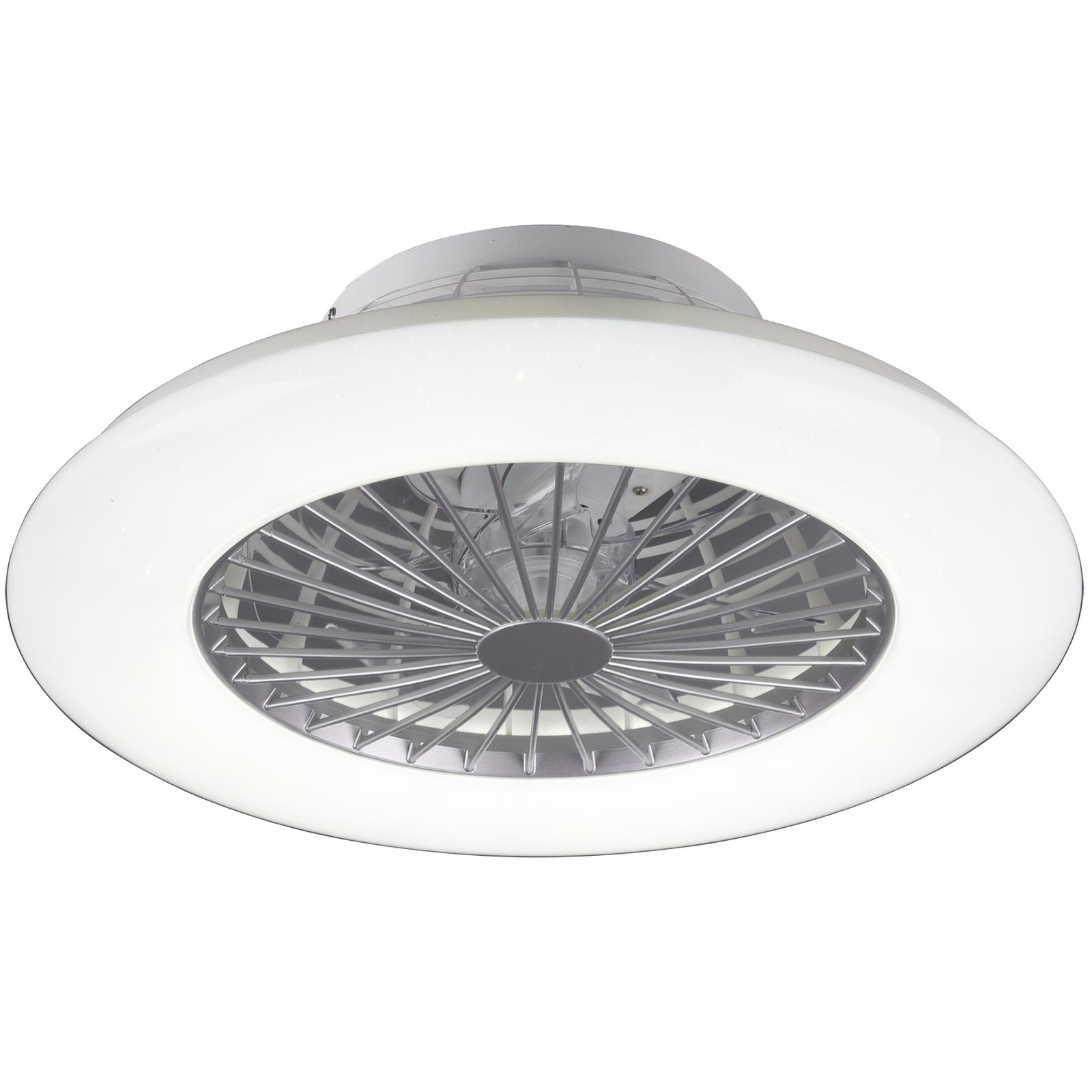 LED-Deckenleuchte mit Ventilator - weiß - dimmbar