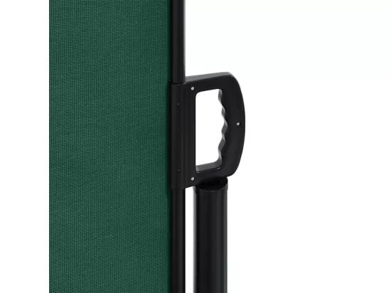 Auvent latéral rétractable vert foncé 180x500 cm
