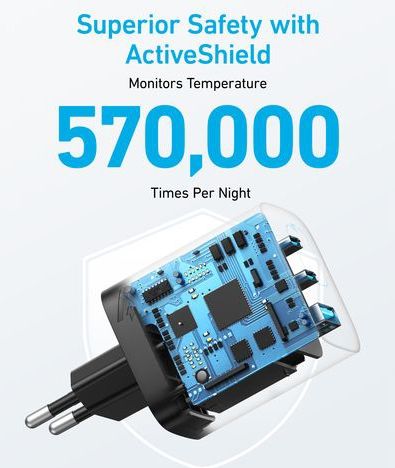 Anker 336 Fast Charger - 67W - 3-Poorts USB-A en USB-C Adapter - Zwart