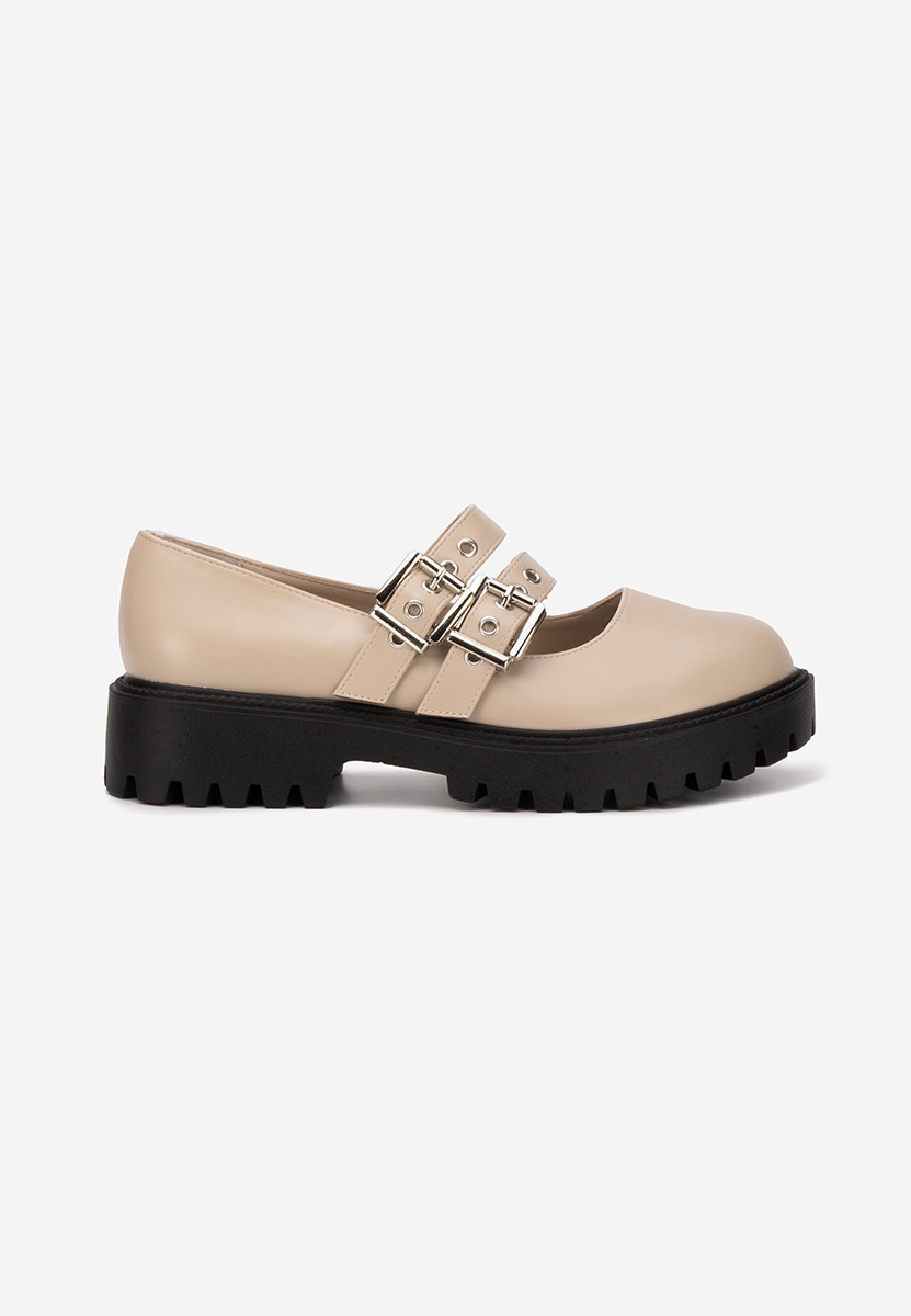 Chaussures casual femme beige Geovania