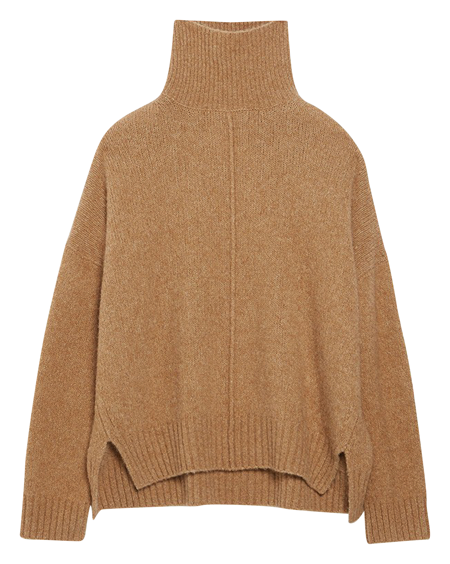 BALADE - Pull col roulé en laine de yack et alpaga | Marron