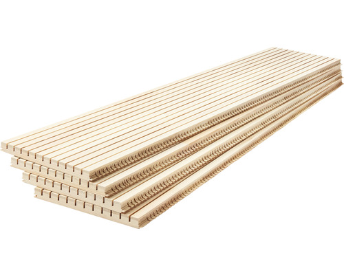 Akoestisch paneel LIGNO® wit geprepareerd, lamelbreedte: normaal 21 mm, 1455 x 300 x 25 mm