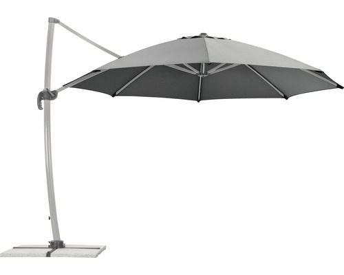Schneider Rhodos Rondo zweefparasol, 390 x 350 x 280 cm, polyester 200 g/m², antraciet
