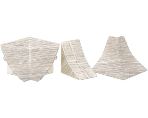 Accessoireset voor wandafwerkingslijst kwarts eiken K4324, 4-delig