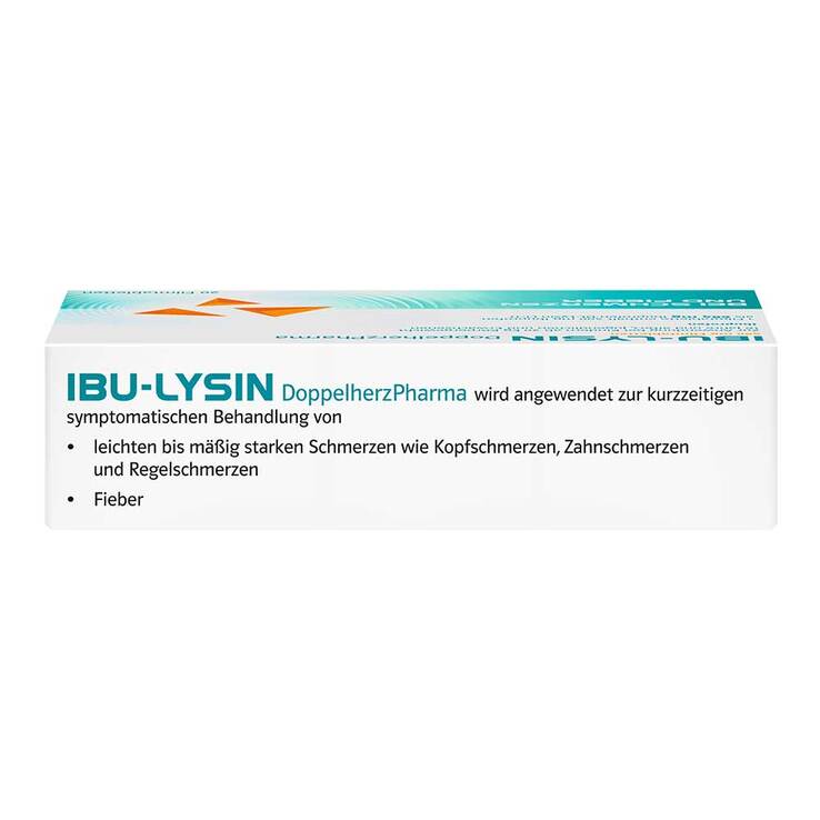 IBU-LYSIN DoppelherzPharma 400 mg Filmtabletten , 20 St