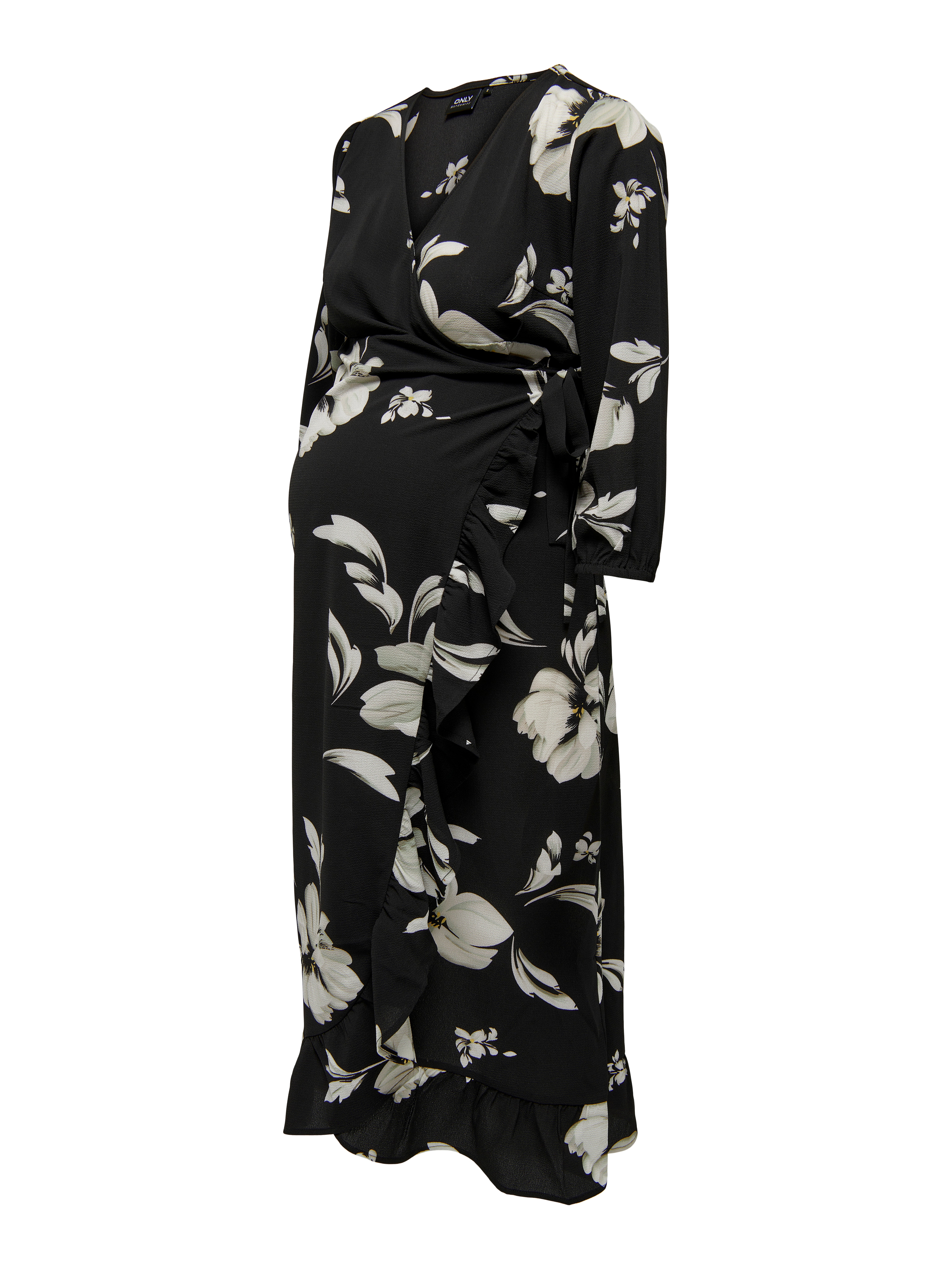 OLMLUXLEA Langes Kleid Black