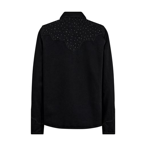 Mos Mosh Evira Deco Denim Skjorte, Black, XL