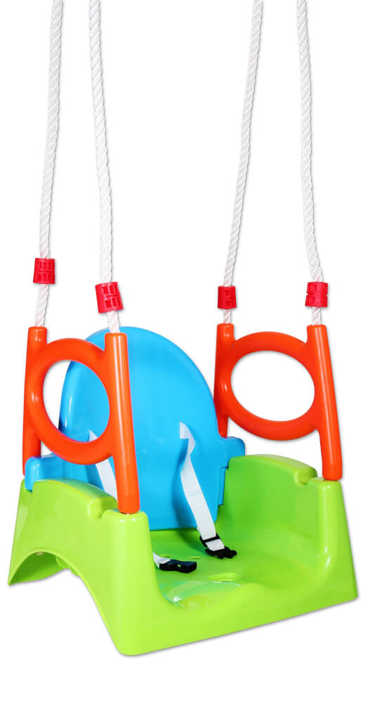 Outdoor active 3 in 1 Schaukel, Maximale Belastbarkeit 40 kg, Outdoorspielzeug, ca. 40x33x150 cm, ab 18 Monaten