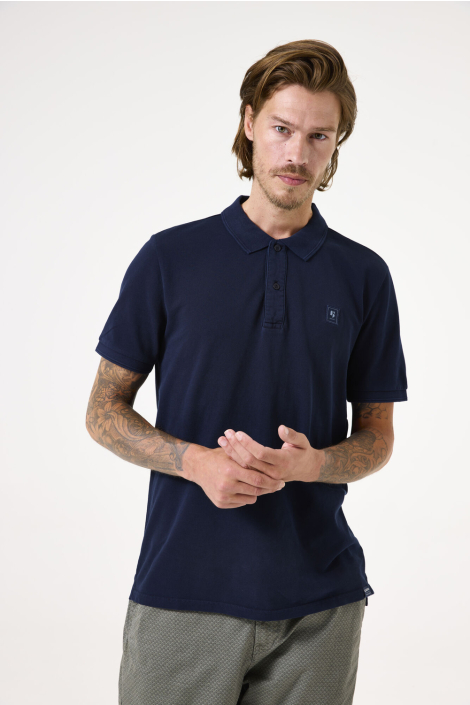Garcia blauwe heren polo