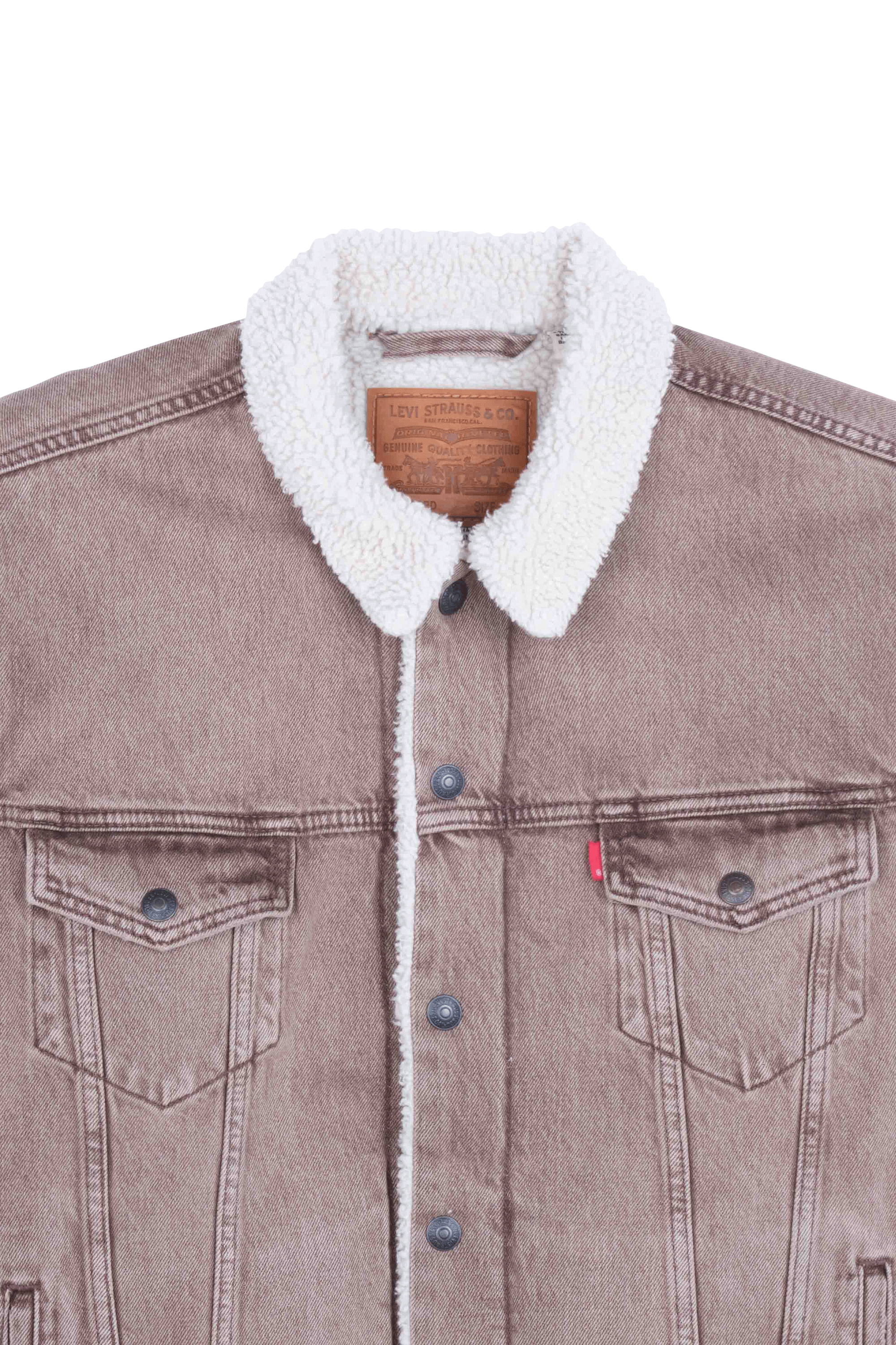 LEVI'S Veste TYPE 3 SHERPA TRUCKER Marron