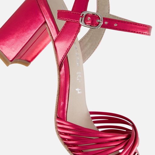 Tamaris Sandalen met hak roze Synthetisch