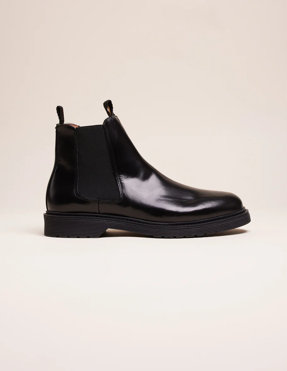 Bottines Axel - Cuir box noir