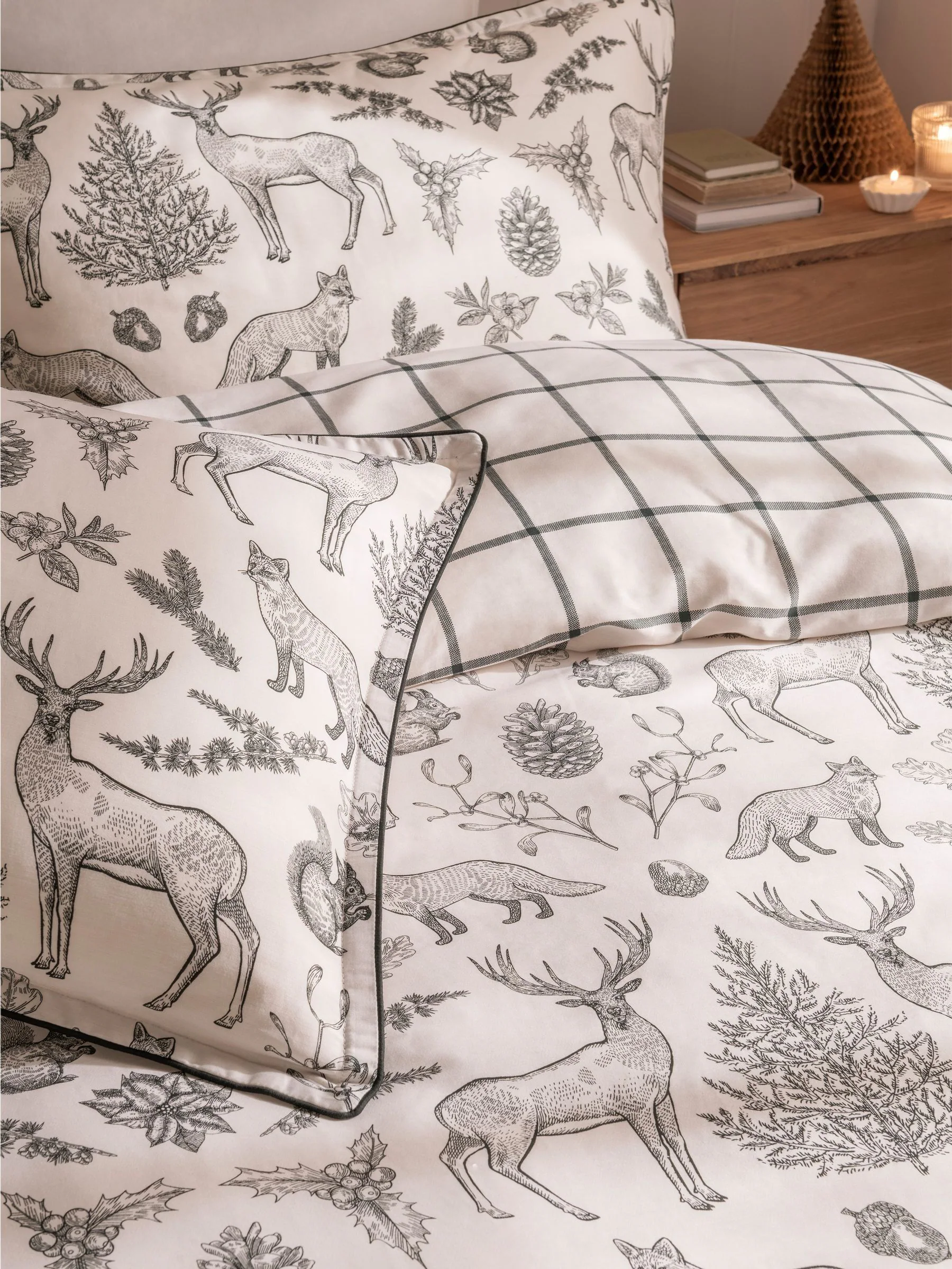 Cooper and Gray Etched Christmas Duvet Cover Set