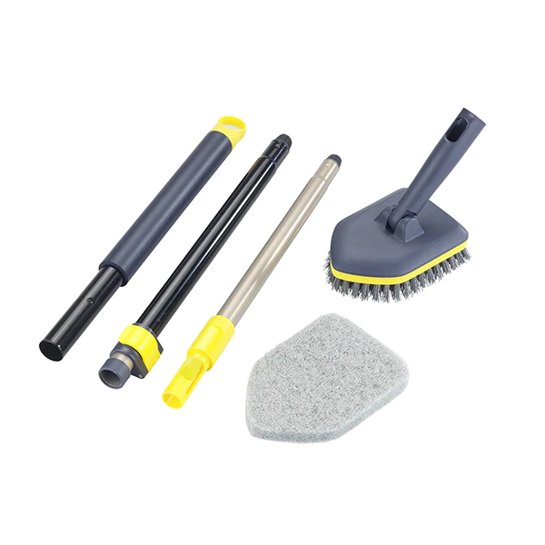 Brosse téléscopique 2 en 1 pour usage intérieur et extérieur Wenko by