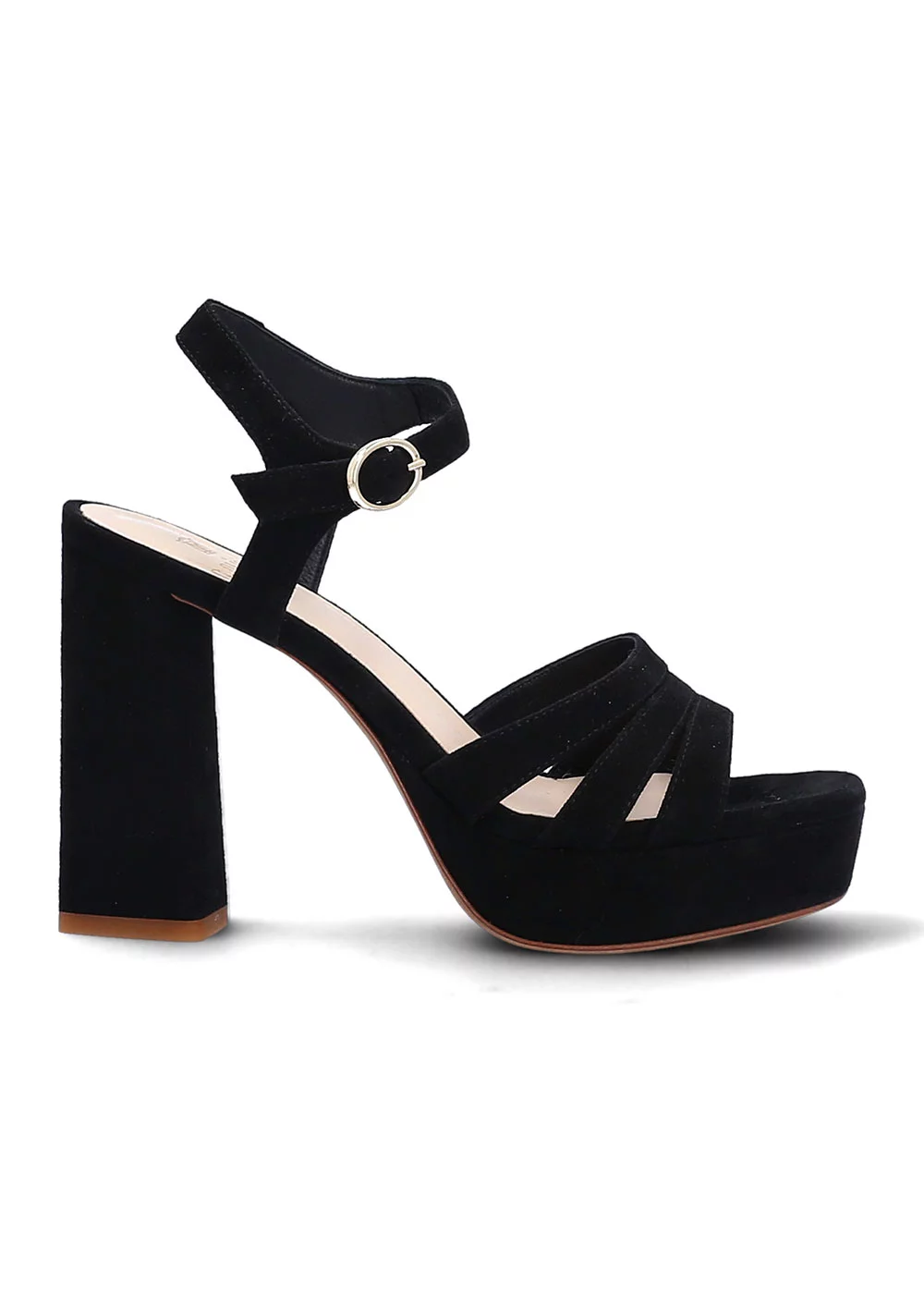 SANDALE RANA VELOURS NOIR