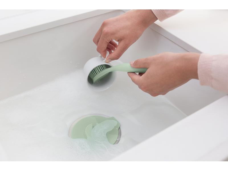 Brabantia Spülbürste Sink side Hellgrün Abwaschbürste mit Saugnapfhalterung