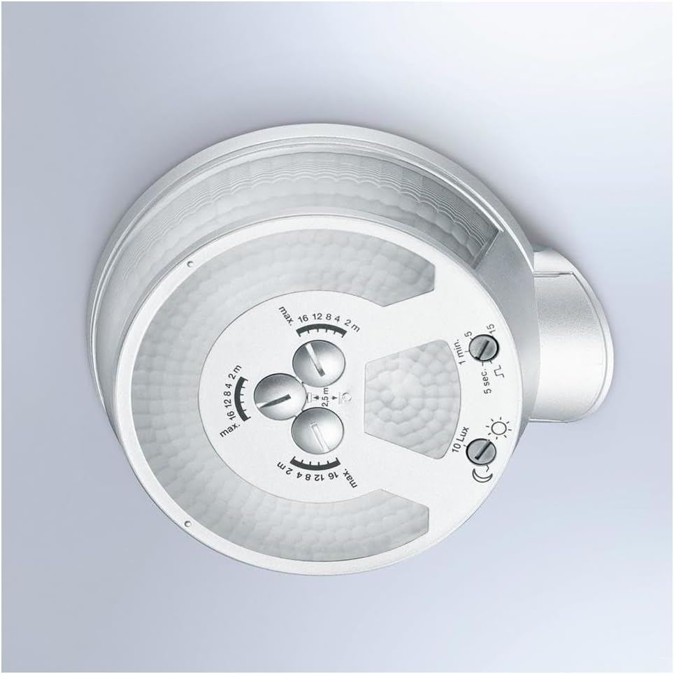Steinel Bewegungsmelder sensIQ S KNX Anthrazit, 300°|20 m Profi-Sensor, Unterkriechschutz, inkl. Eckwandhalter