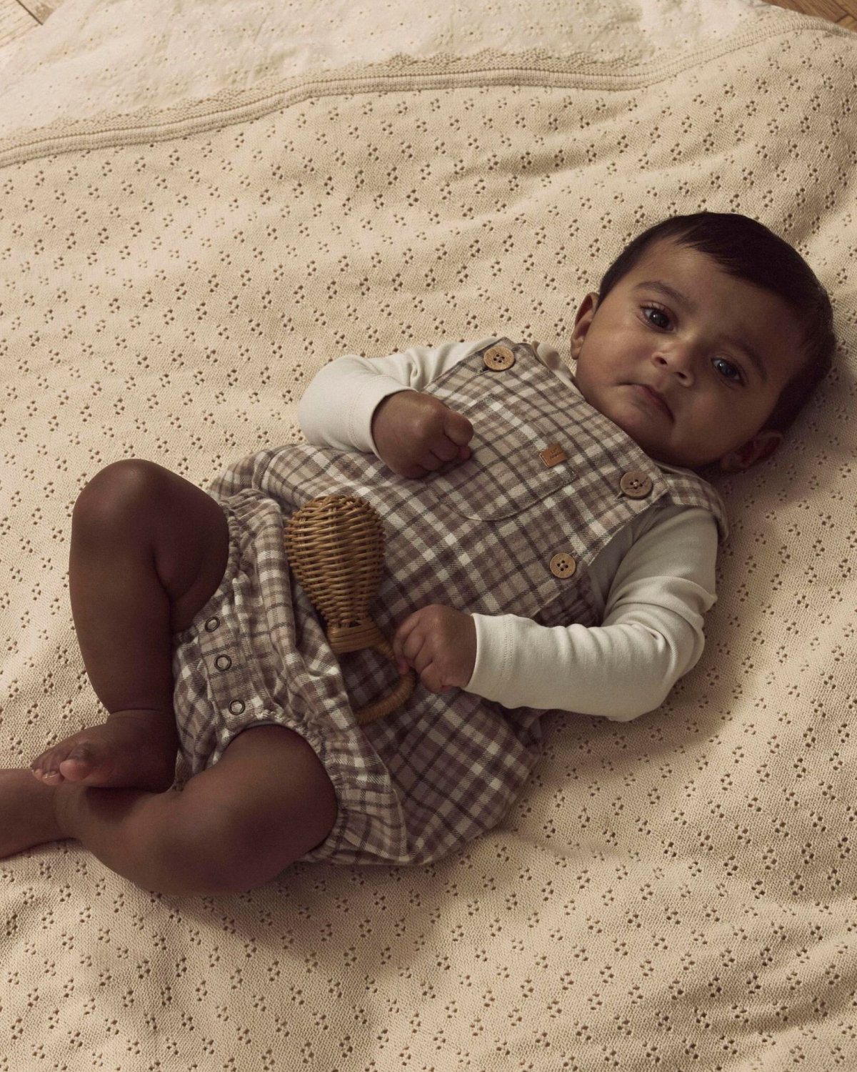 Romper Baby – Vevd Twill, Øko Bomull | REBEL LOOSE ROMPER LIL