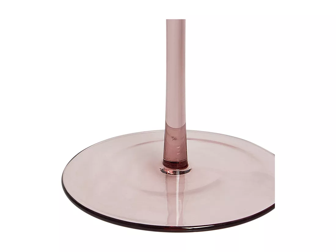 Lot de 4 coupes à champagne AMETHYST 330 ml Rose