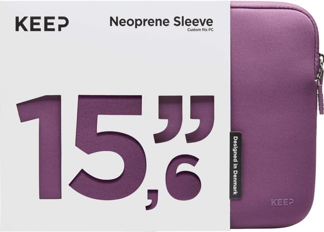 KEEP 15,6'' laptop-sleeve i neopren (coral pearl)