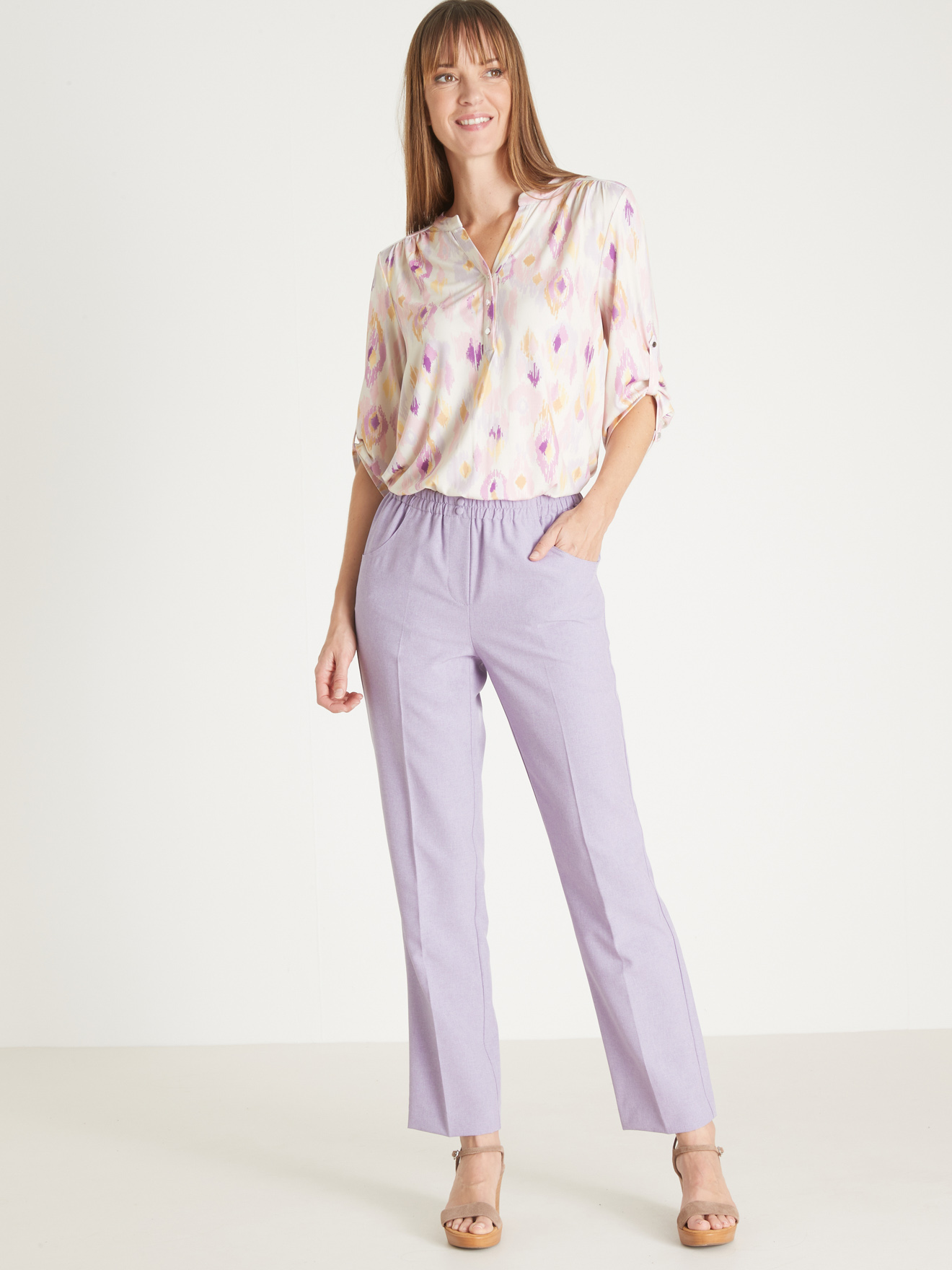 Pantalon élastiqué entrejambe 69cm